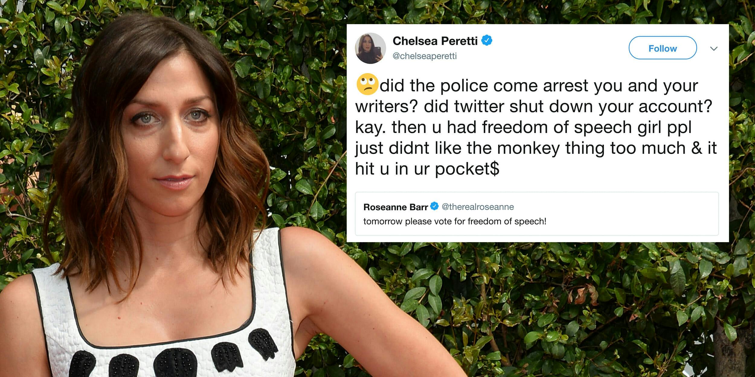 Chelsea Peretti Tweets about Roseanne Barr