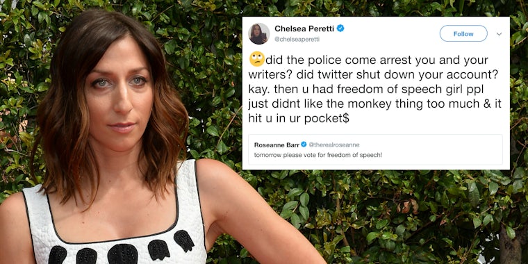 Chelsea Peretti Tweets about Roseanne Barr