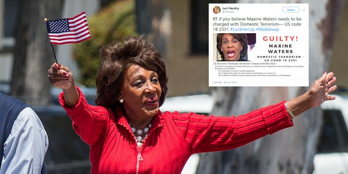 Some conservatives are calling for Rep. Maxine Waters (D-Calif.) to be arrested.