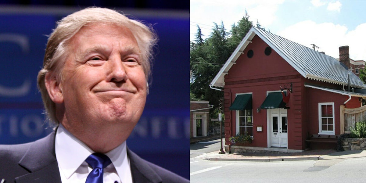 A supporter of President Donald Trump reportedly threw what appeared to be 'chicken poop' at the Red Hen restaurant when White House Press Secretary Sarah Huckabee Sanders was asked to leave last week. 