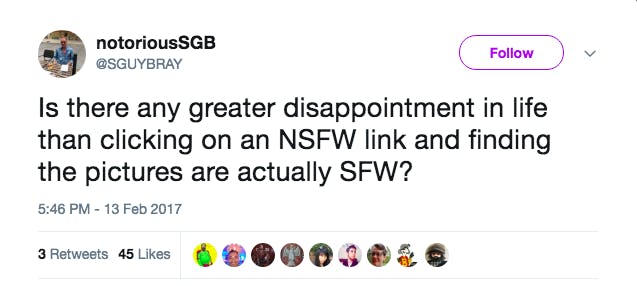 What does NFSW stand for?