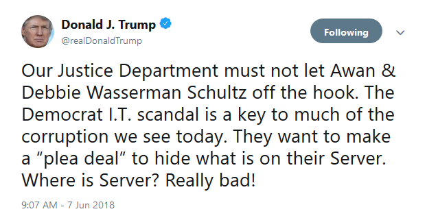 Donald Trump where is server