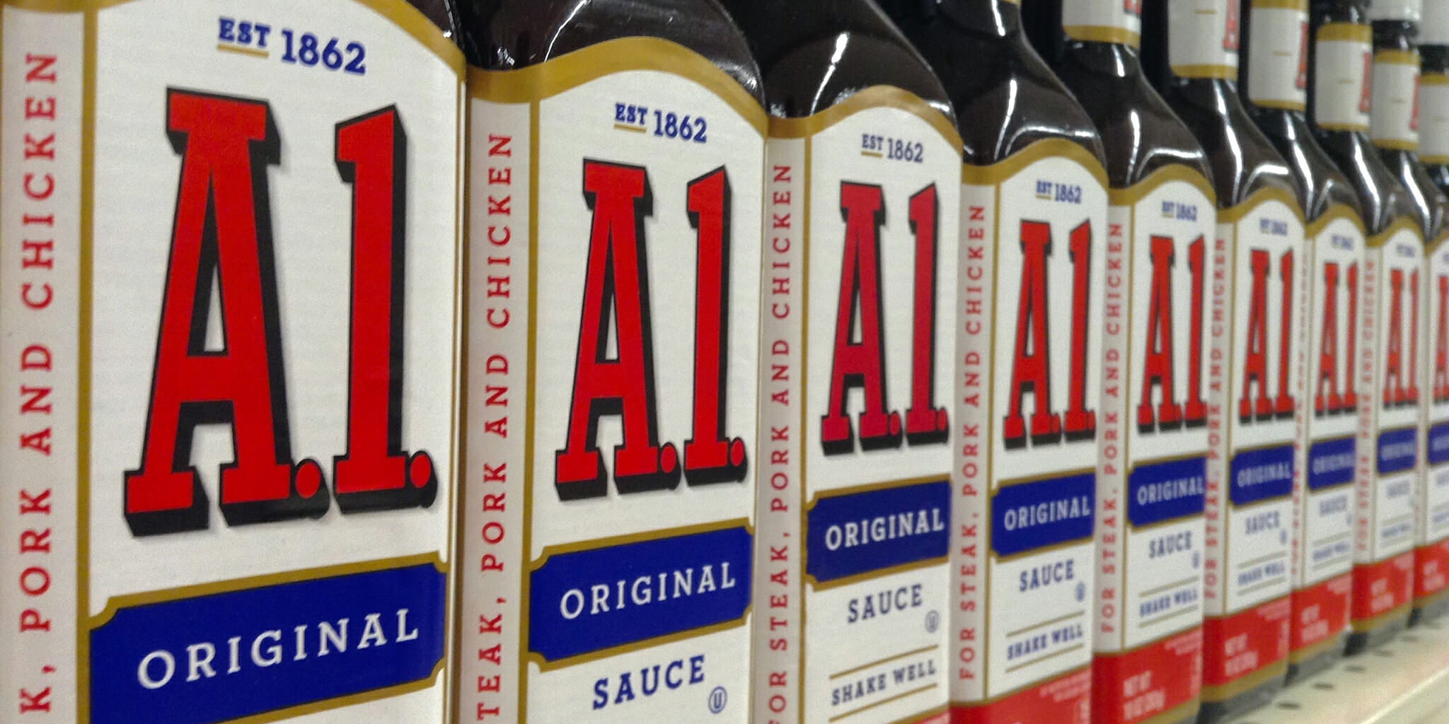 A1 steak sauce meat candle