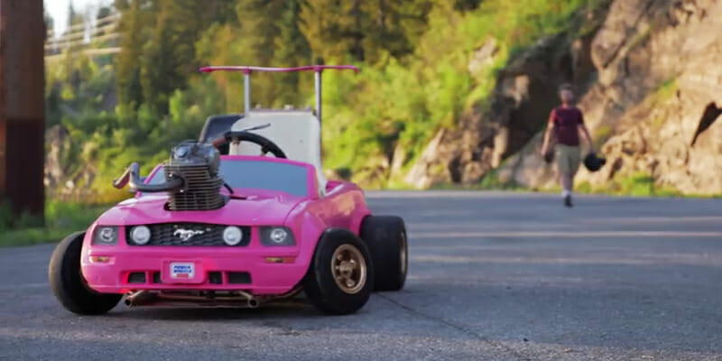 mustang power wheels pink