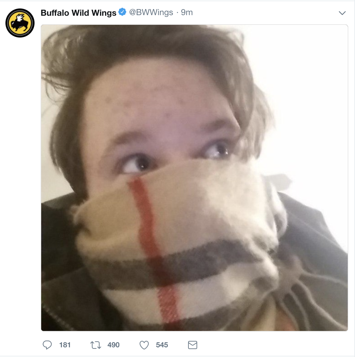 Buffalo Wild Wings Twitter screenshot
