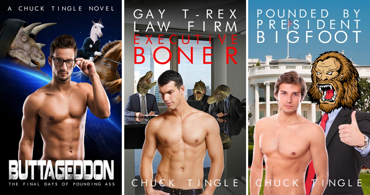 Chuck Tingle Book Covers