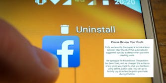 facebook social media uninstall posts public 14 million users
