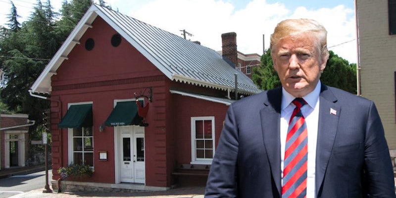donald trump and the red hen