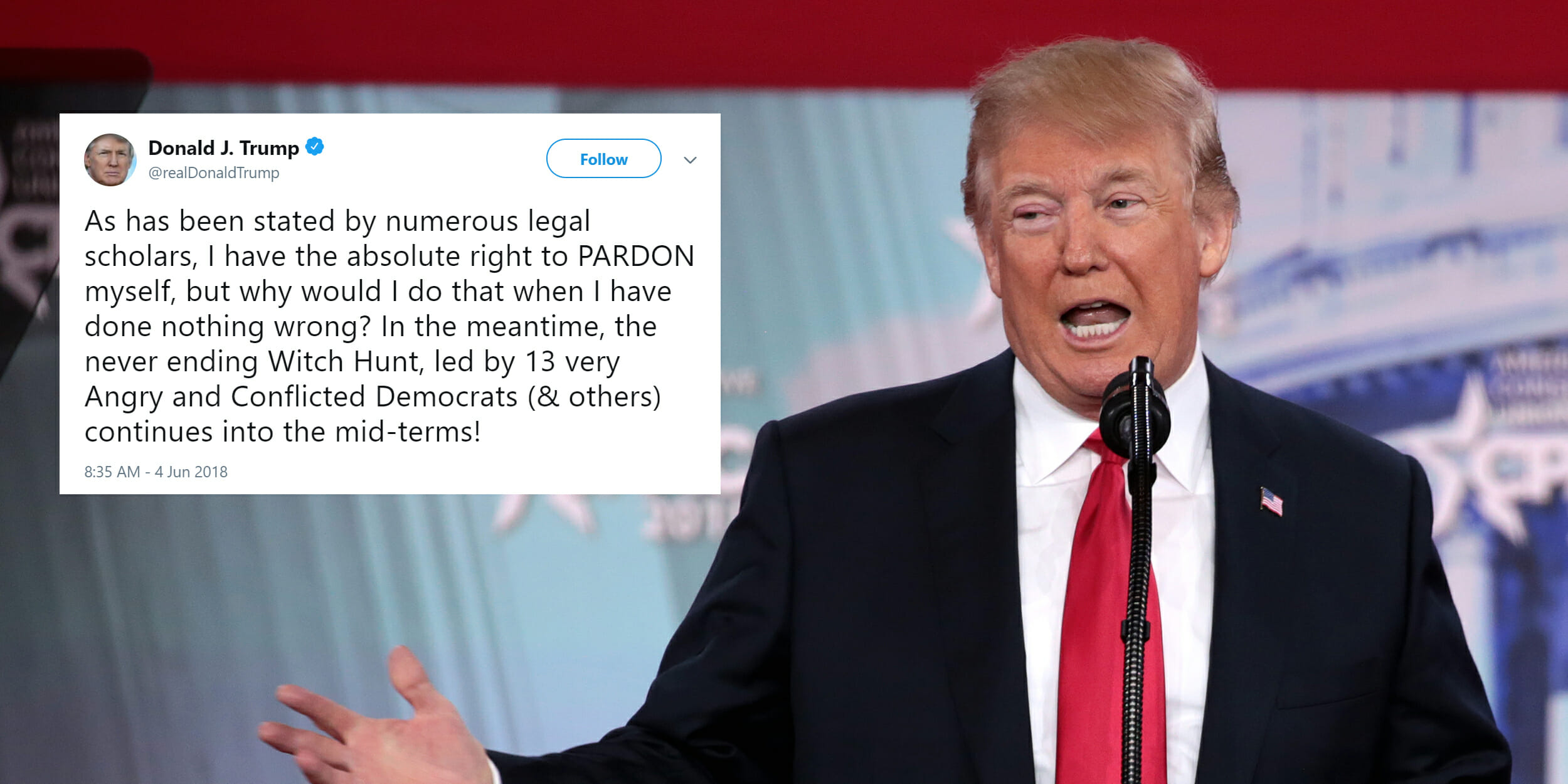 Trump On Pardoning Himself I Can Pardon Myself   Donald Trump Pardons Himself 