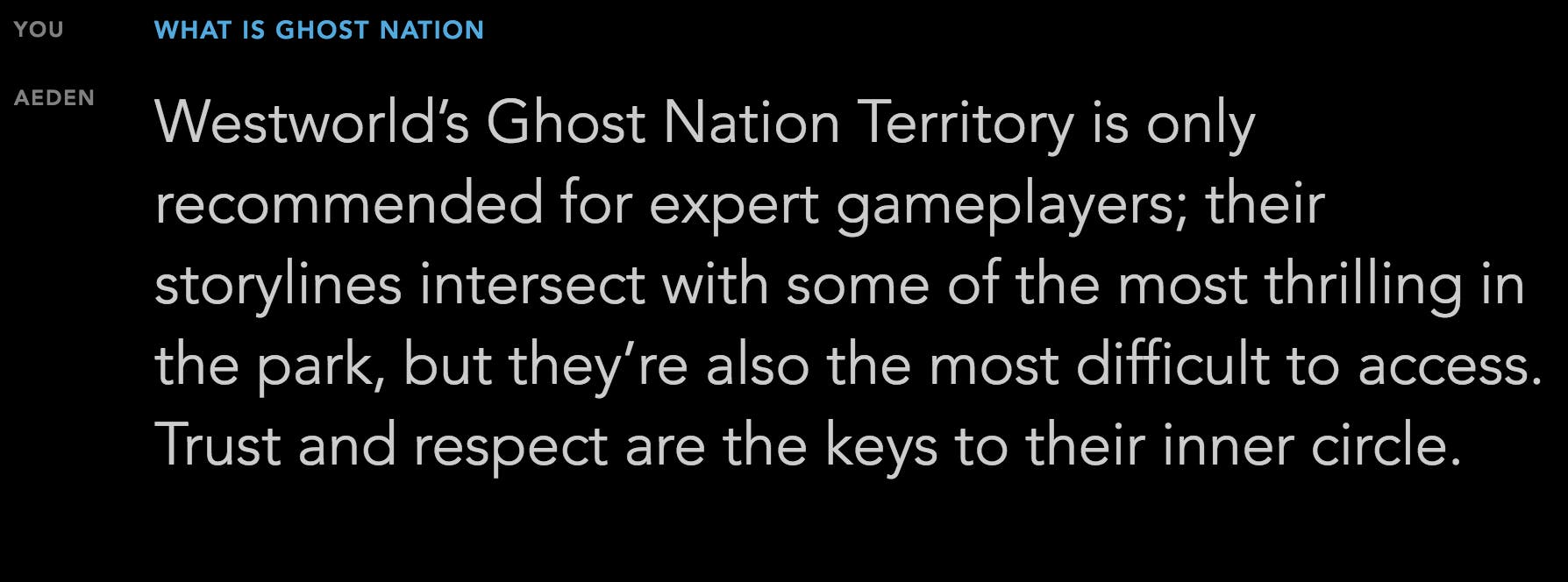 westworld ghost nation
