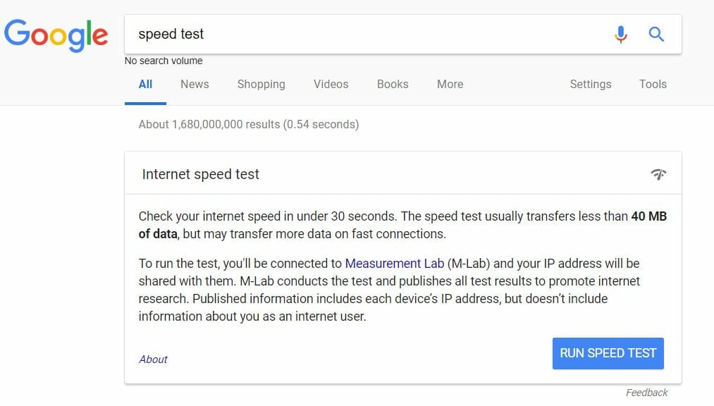 charter internet speedtest verses google speedtest