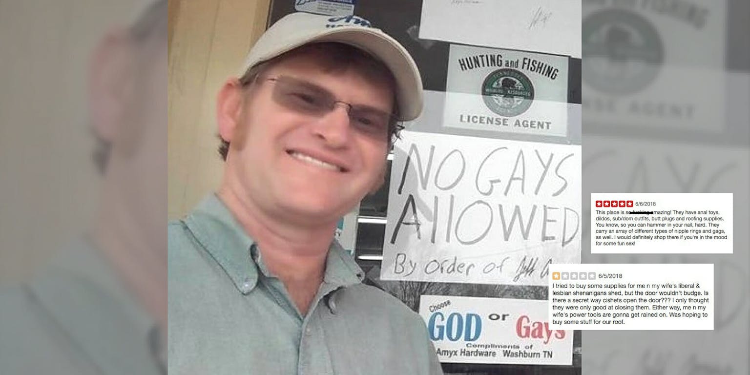 Hardware Store With No Gays Allowed Sign Pays For It On Yelp