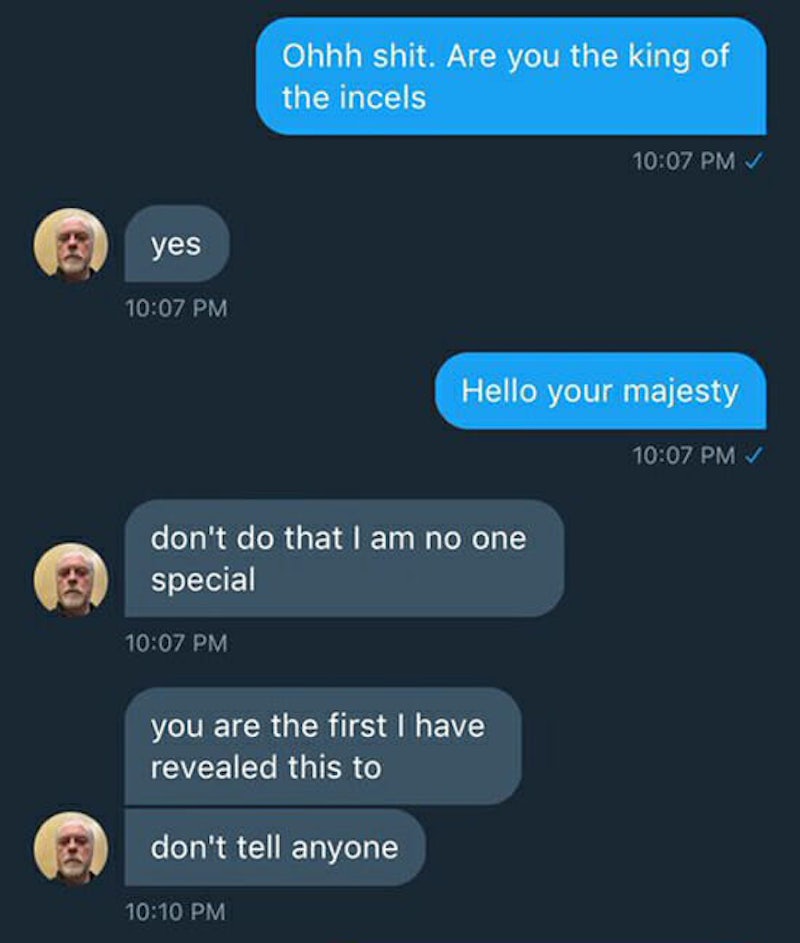 'King Of The Incels' Is Bizarrely Promoting His Own Tweet