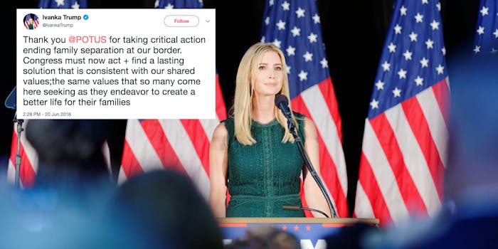 Ivanka Trump breaks silence on border crisis.
