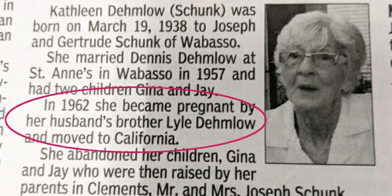 kathleen dehmlow obituary