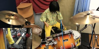 8 year old drummer does led zeppelin
