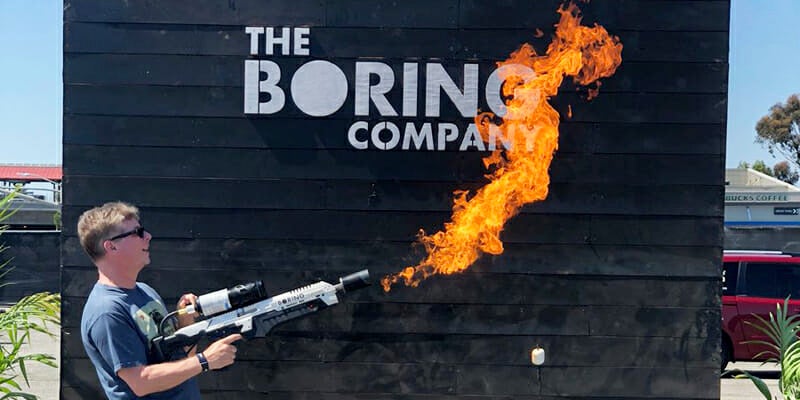 elon musk flamethrower