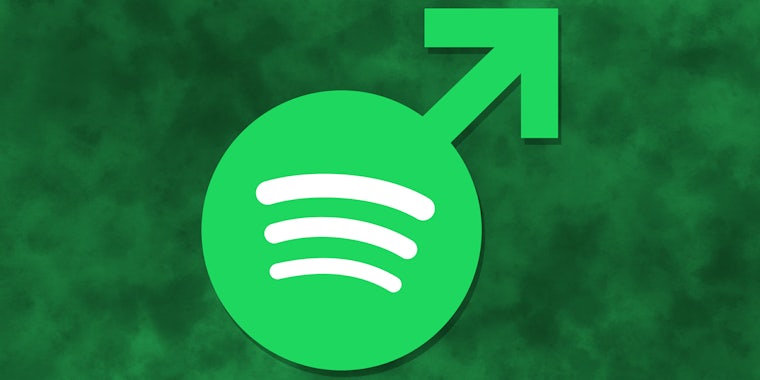 Spotify logo as male symbol