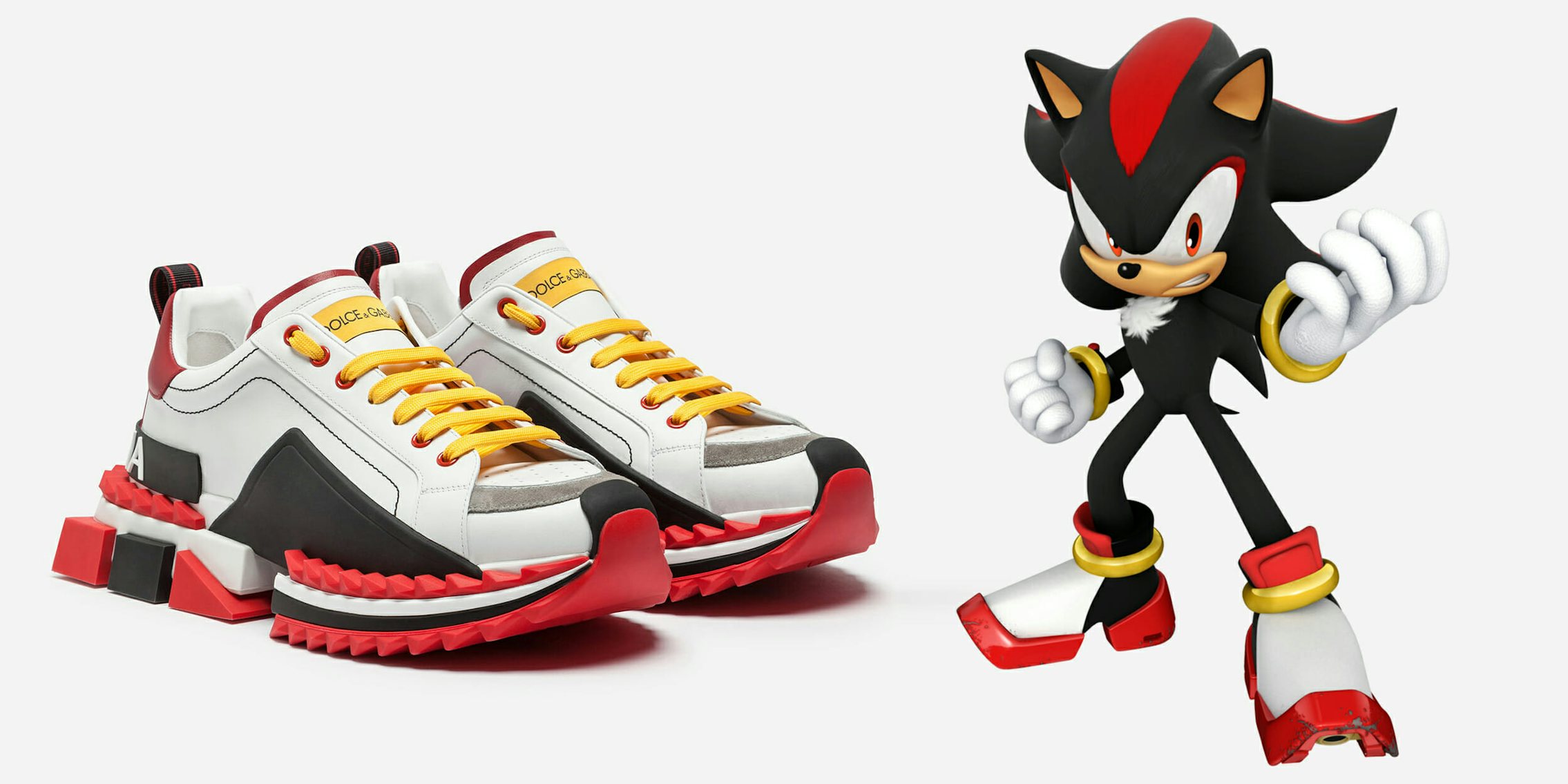 These Dolce & Gabbana Sneakers are Stealing Shadow the Hedgehog's Style