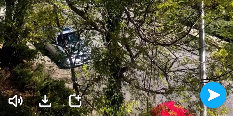 Snapchat download video button