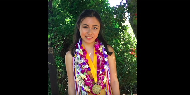 Lulabel Seitz, a 17-year-old graduating senior at Petaluma High School, had her microphone shut off when she began speaking about the treatment of sexual assault victims during her graduation speech.