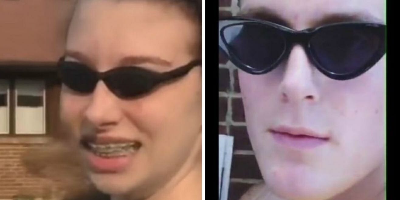 who is she meme jake paul chloe woodard