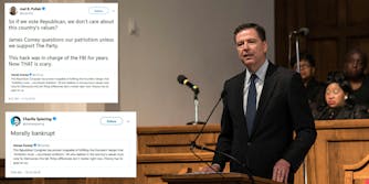Conservatives are mad about a tweet where James Comey called on people to vote for Democrats in the 2018 midterms.