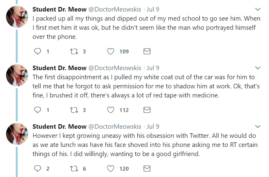 Eugene Gu, the doctor perhaps most known for successfully suing Donald Trump for blocking him on Twitter, was accused of sexual assault yesterday by his ex-girlfriend.