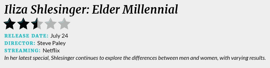Iliza Shlesinger Elder Millennial review box