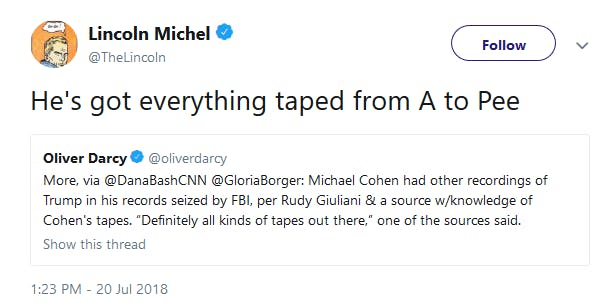 Michael Cohen Pee Tape