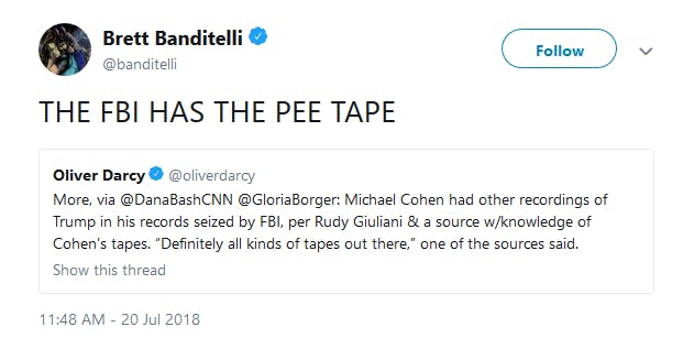 Pee Tape Michael Cohen