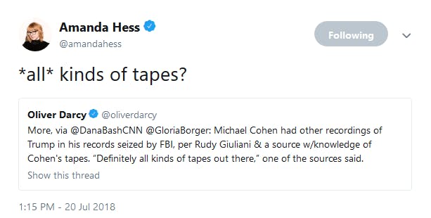 Pee tape Michael Cohen