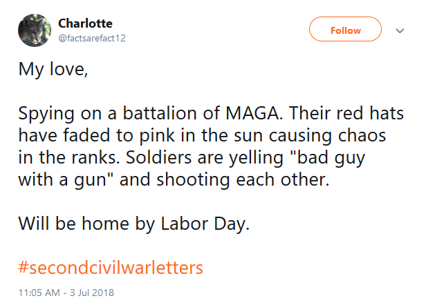 #SecondCivilWarLetters