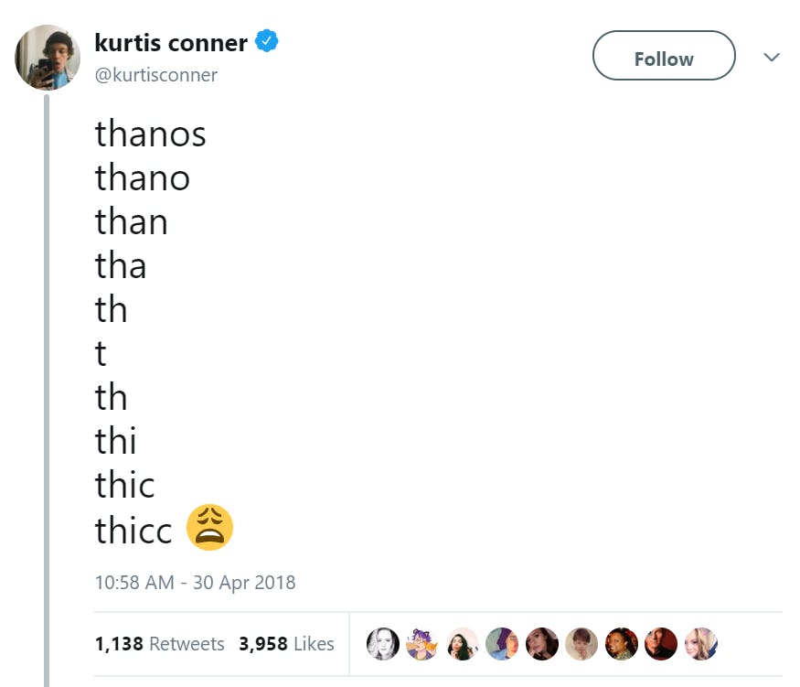 “Thicc,” and its more bodacious older sister, “one thicc bih,” is used to refer to curvy, full-figured women and television and film characters with big butts.