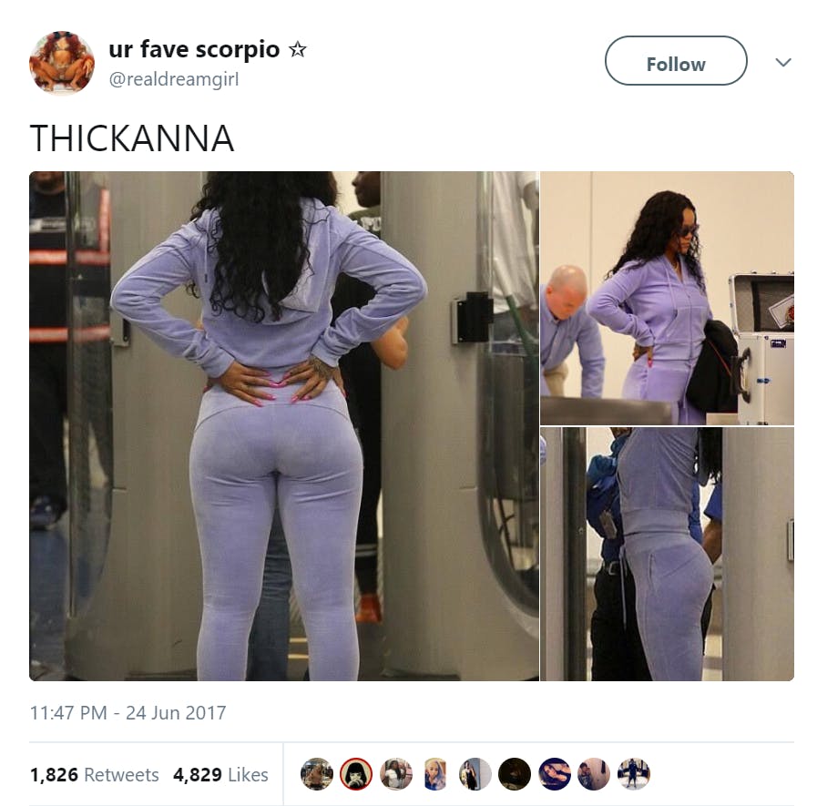 Thicc black woman