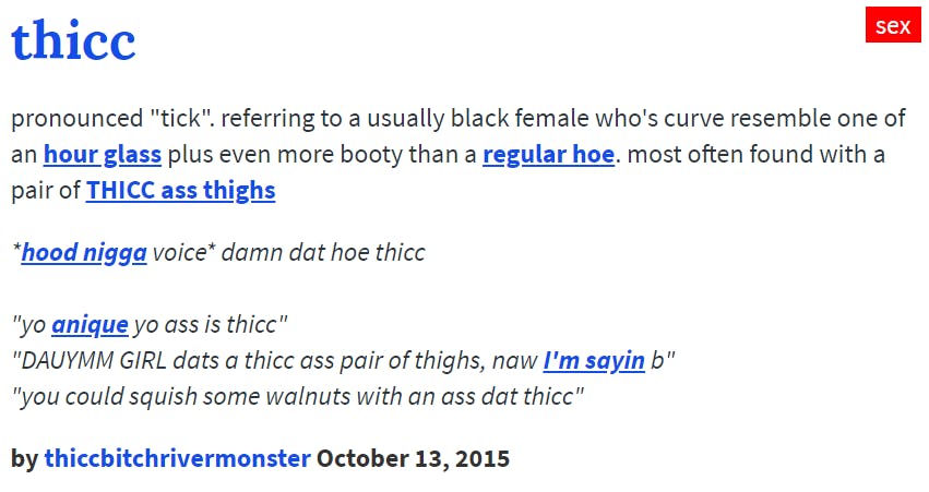 thicc meaning