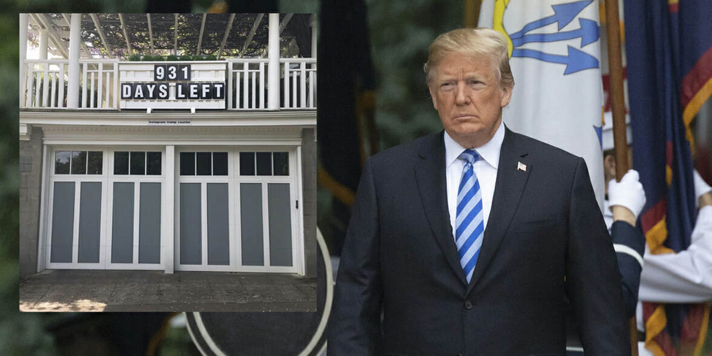 Someone In Seattle Is Counting Down Trump s Days In Office On Their Garage Someone in seattle is counting down trump s days in office on their garage