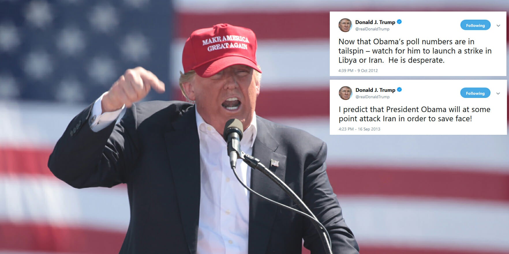 Is Trump's Threat To Iran To 'Save Face,' Like He Accused Obama Of Doing?
