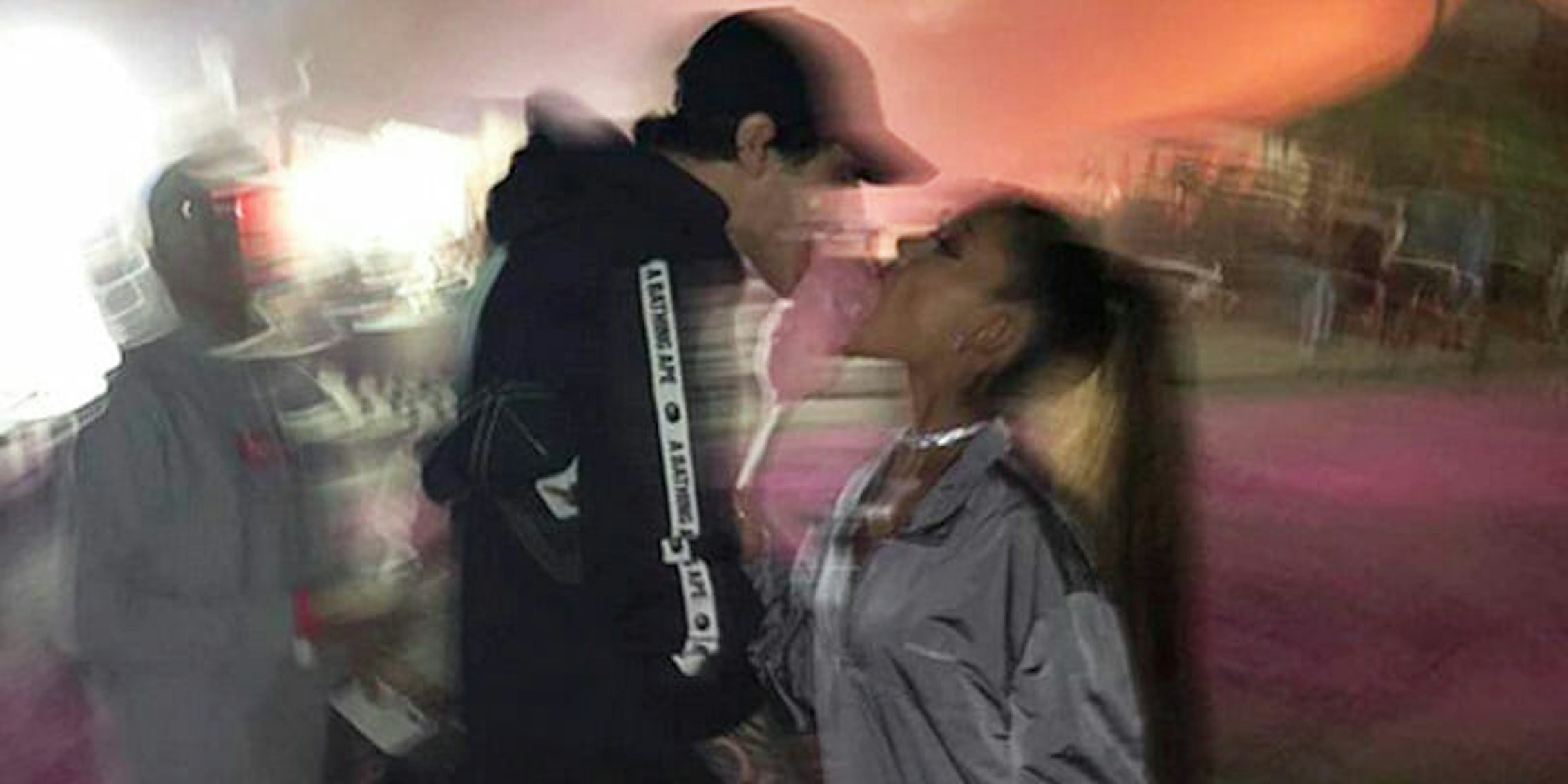 Ariana Grande pairs oversized shirt with thigh highs while stepping out  with fiance Pete Davidson