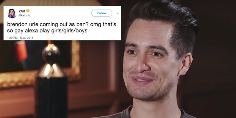 Brendon Urie came out as pansexual in an interview with Paper magazine.