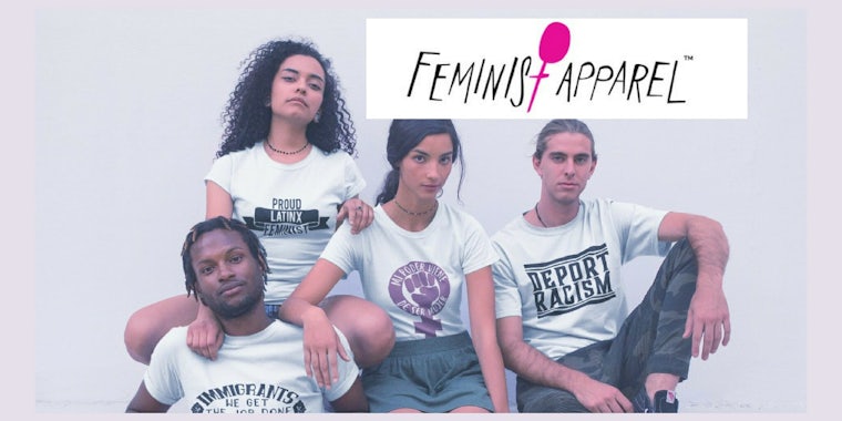 Feminist Apparel's website