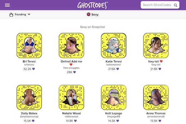 Porn on snapchat using Ghostcodes