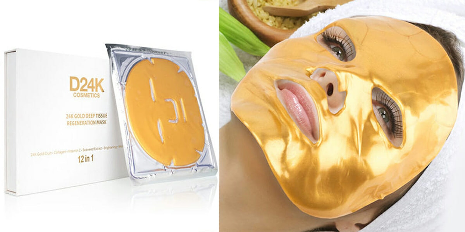 24k gold face mask