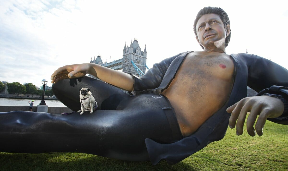 jeff goldblum statue