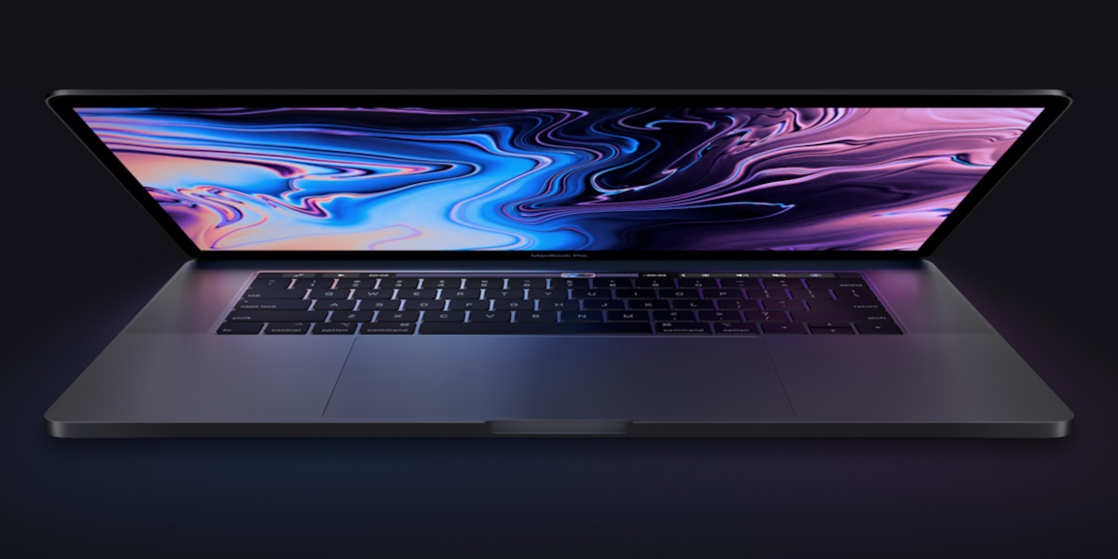 MacBook Pro 2018 display partially open