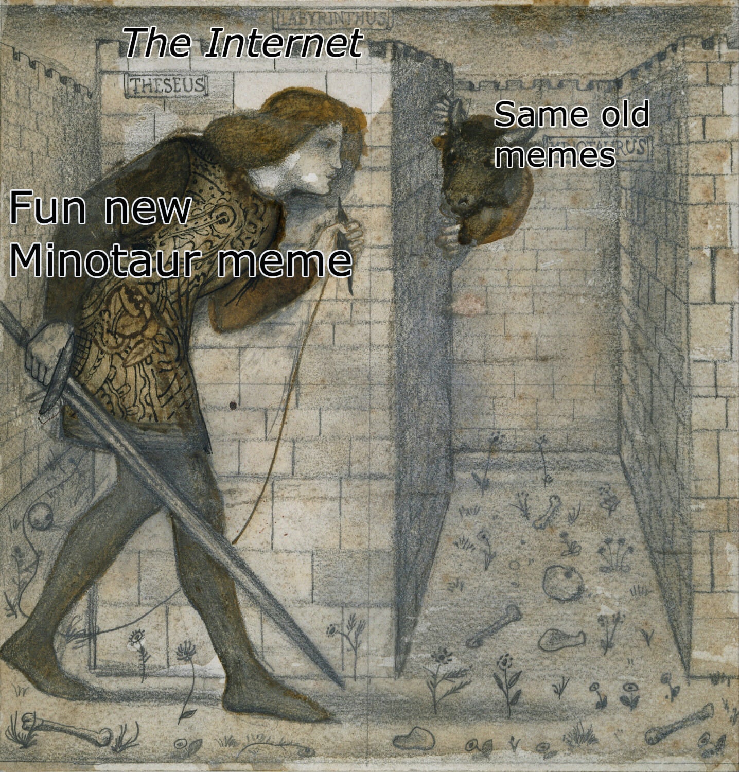 minotaur maze meme new
