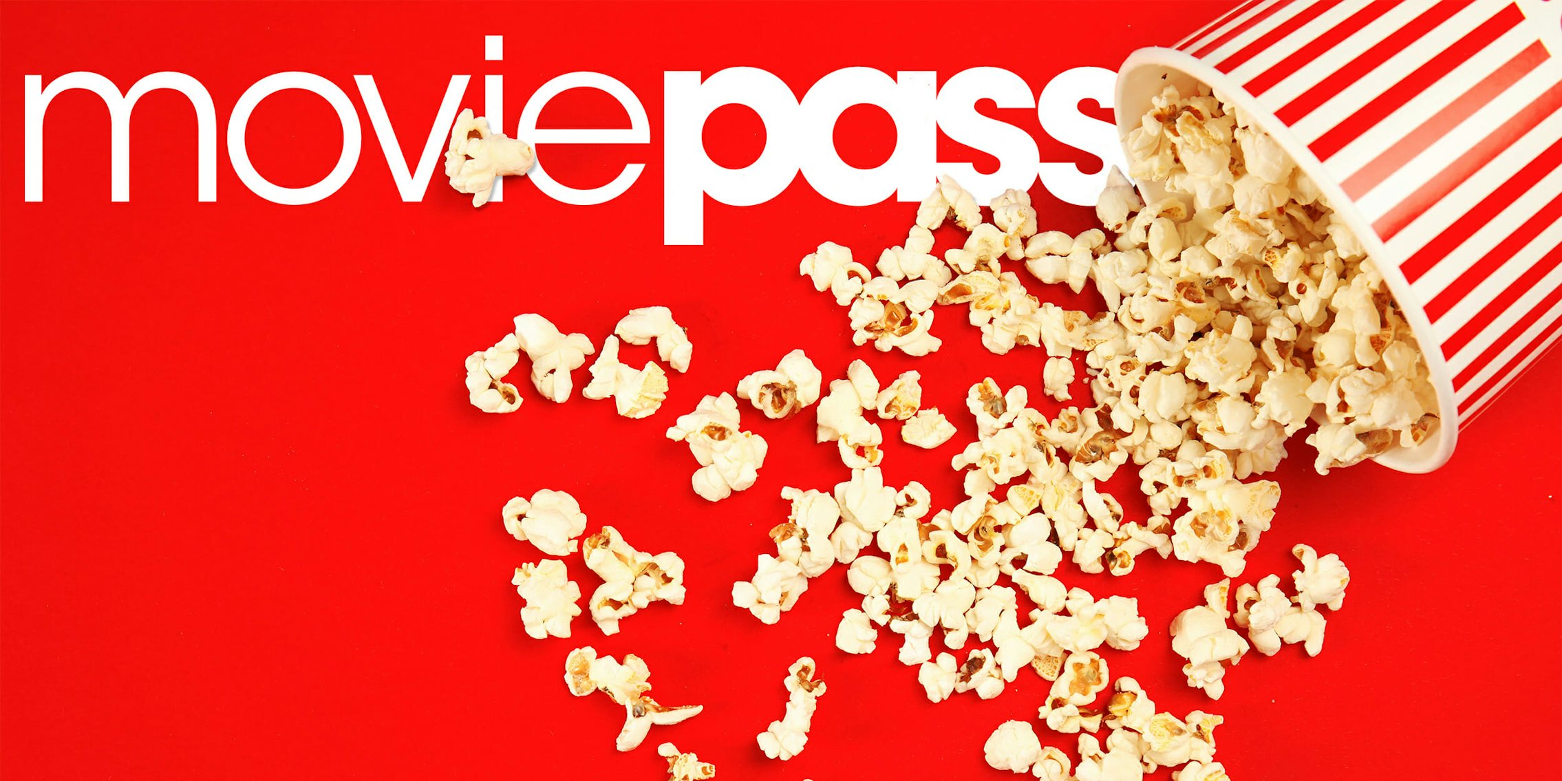 moviepass logo under spilled popcorn