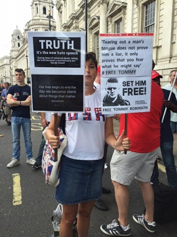 British Donald Trump Supporters Gather in London With MAGA Hats ...