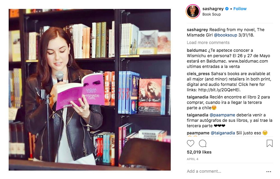 sasha grey book