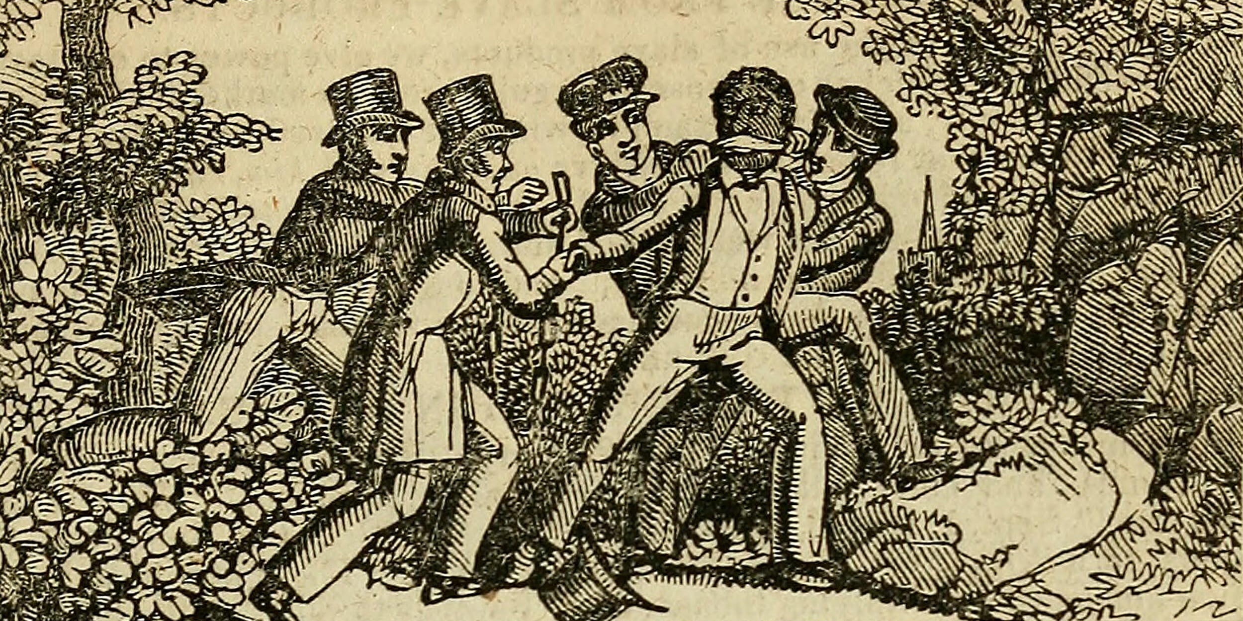 slave patrol woodcut